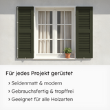 VITON Holzfarbe & Wetterschutzfarbe für Außen KE31 - 3in1 Grundierung & Deckfarbe