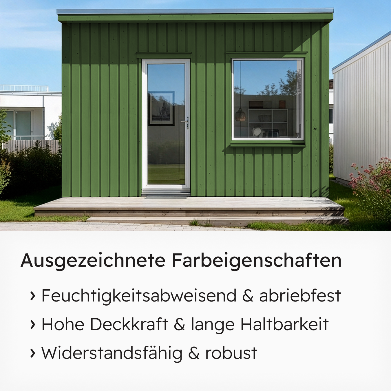 VITON Holzfarbe & Wetterschutzfarbe für Außen KE31 - 3in1 Grundierung & Deckfarbe