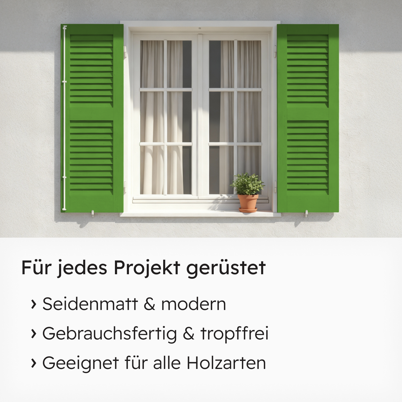 VITON Holzfarbe & Wetterschutzfarbe für Außen KE31 - 3in1 Grundierung & Deckfarbe
