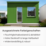 VITON Holzfarbe & Wetterschutzfarbe für Außen KE31 - 3in1 Grundierung & Deckfarbe