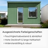VITON Holzfarbe & Wetterschutzfarbe für Außen KE31 - 3in1 Grundierung & Deckfarbe