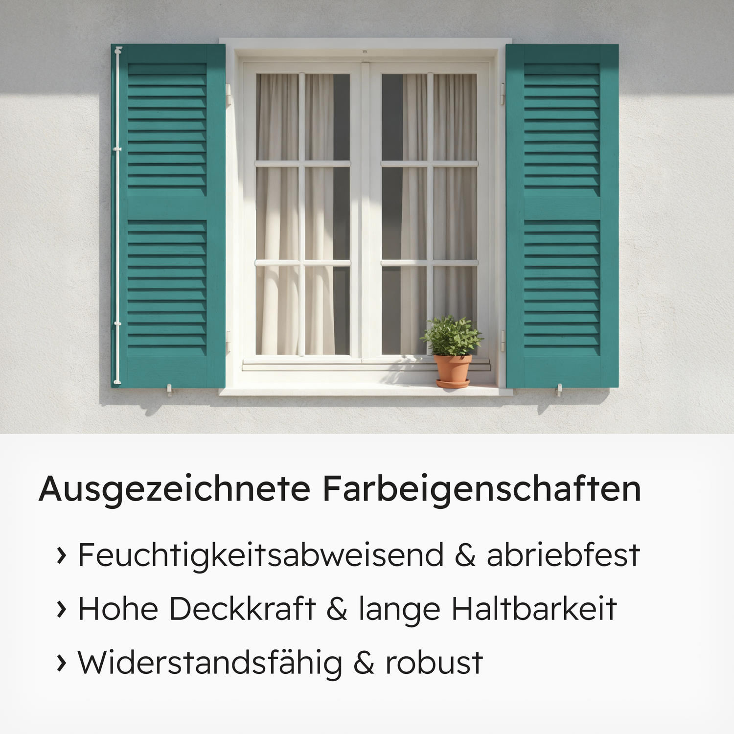 VITON Holzfarbe & Wetterschutzfarbe für Außen KE31 - 3in1 Grundierung & Deckfarbe