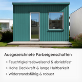 VITON Holzfarbe & Wetterschutzfarbe für Außen KE31 - 3in1 Grundierung & Deckfarbe