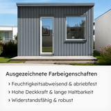 VITON Holzfarbe & Wetterschutzfarbe für Außen KE31 - 3in1 Grundierung & Deckfarbe