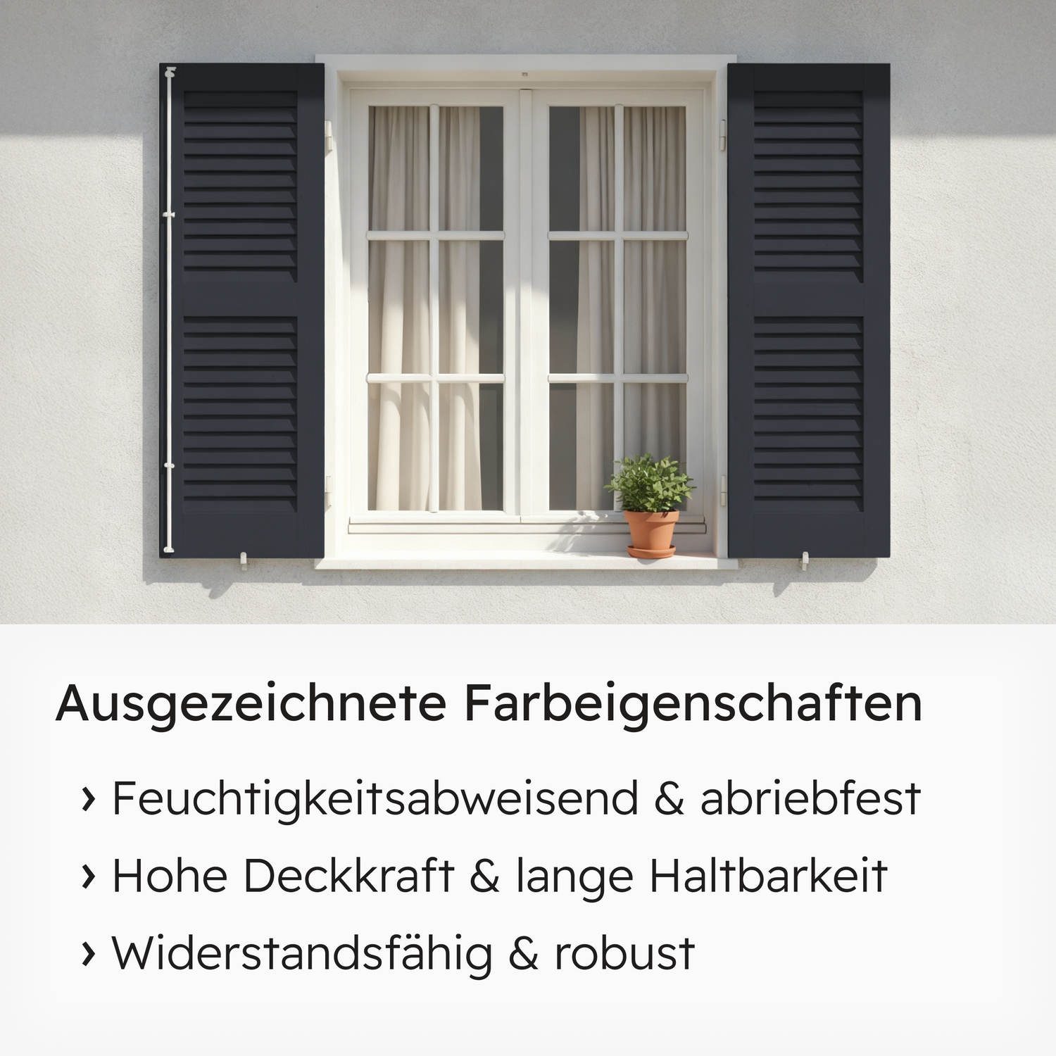 VITON Holzfarbe & Wetterschutzfarbe für Außen KE31 - 3in1 Grundierung & Deckfarbe