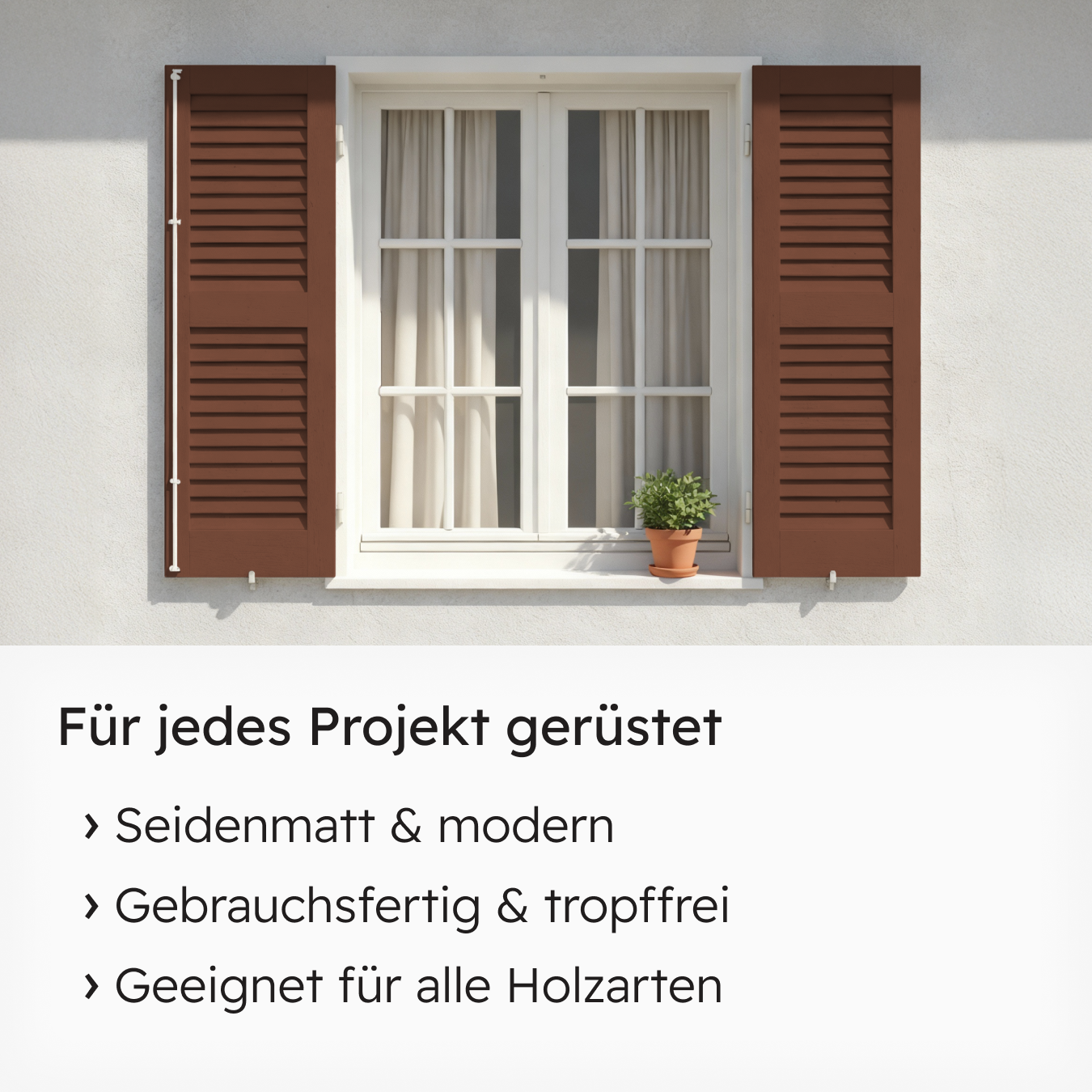 VITON Holzfarbe & Wetterschutzfarbe für Außen KE31 - 3in1 Grundierung & Deckfarbe