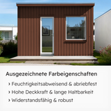 VITON Holzfarbe & Wetterschutzfarbe für Außen KE31 - 3in1 Grundierung & Deckfarbe