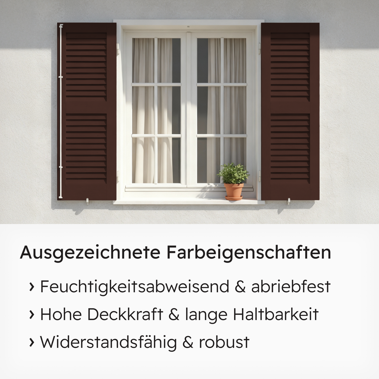 VITON Holzfarbe & Wetterschutzfarbe für Außen KE31 - 3in1 Grundierung & Deckfarbe