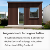 VITON Holzfarbe & Wetterschutzfarbe für Außen KE31 - 3in1 Grundierung & Deckfarbe