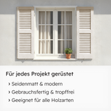 VITON Holzfarbe & Wetterschutzfarbe für Außen KE31 - 3in1 Grundierung & Deckfarbe