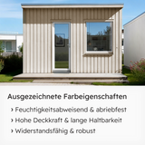 VITON Holzfarbe & Wetterschutzfarbe für Außen KE31 - 3in1 Grundierung & Deckfarbe