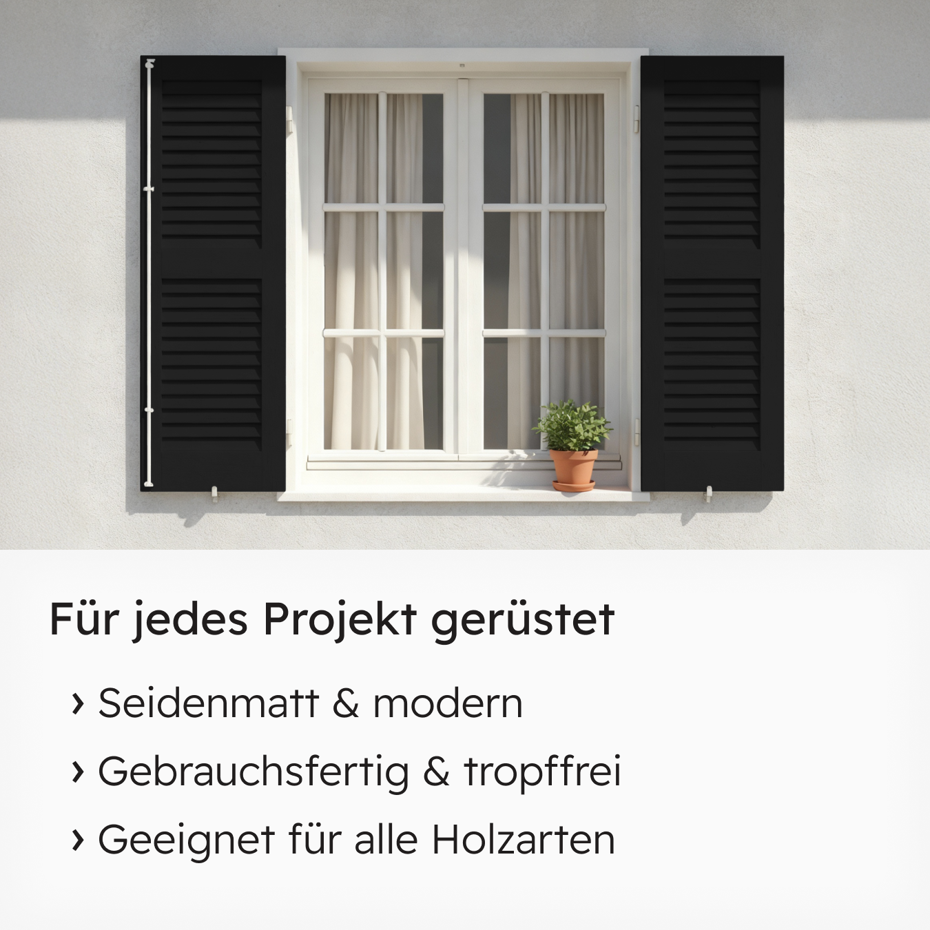 VITON Holzfarbe & Wetterschutzfarbe für Außen KE31 - 3in1 Grundierung & Deckfarbe