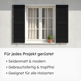 VITON Holzfarbe & Wetterschutzfarbe für Außen KE31 - 3in1 Grundierung & Deckfarbe