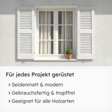 VITON Holzfarbe & Wetterschutzfarbe für Außen KE31 - 3in1 Grundierung & Deckfarbe
