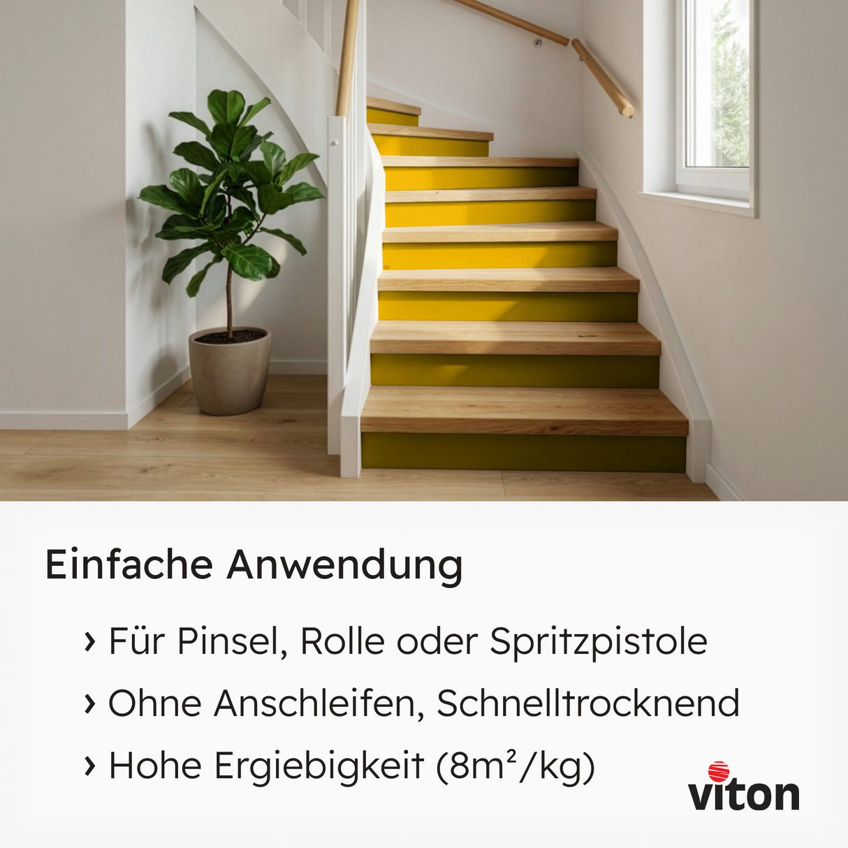 VITON Holzfarbe & Wetterschutzfarbe für Außen KE31 - 3in1 Grundierung & Deckfarbe