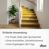 VITON Holzfarbe & Wetterschutzfarbe für Außen KE31 - 3in1 Grundierung & Deckfarbe