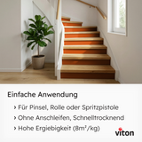 VITON Holzfarbe & Wetterschutzfarbe für Außen KE31 - 3in1 Grundierung & Deckfarbe