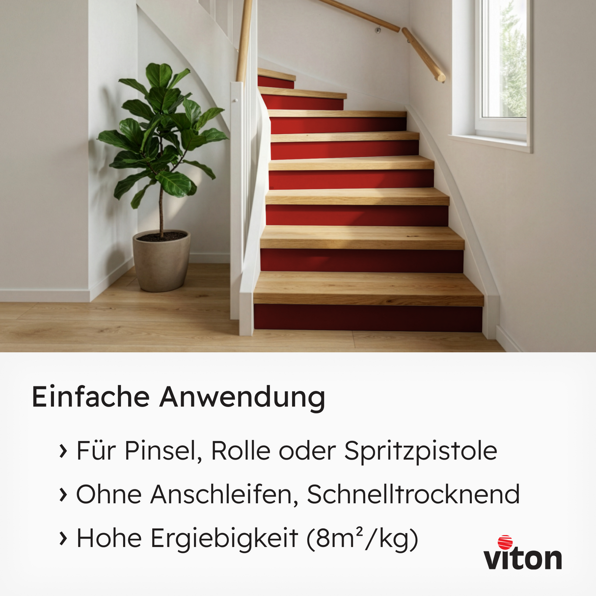 VITON Holzfarbe & Wetterschutzfarbe für Außen KE31 - 3in1 Grundierung & Deckfarbe