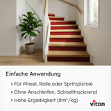 VITON Holzfarbe & Wetterschutzfarbe für Außen KE31 - 3in1 Grundierung & Deckfarbe