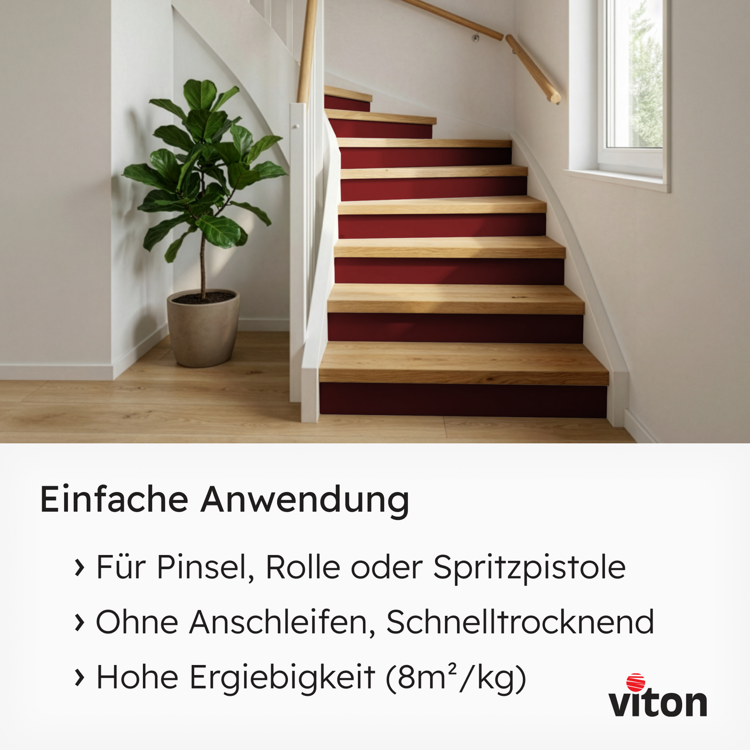 VITON Holzfarbe & Wetterschutzfarbe für Außen KE31 - 3in1 Grundierung & Deckfarbe