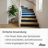 VITON Holzfarbe & Wetterschutzfarbe für Außen KE31 - 3in1 Grundierung & Deckfarbe