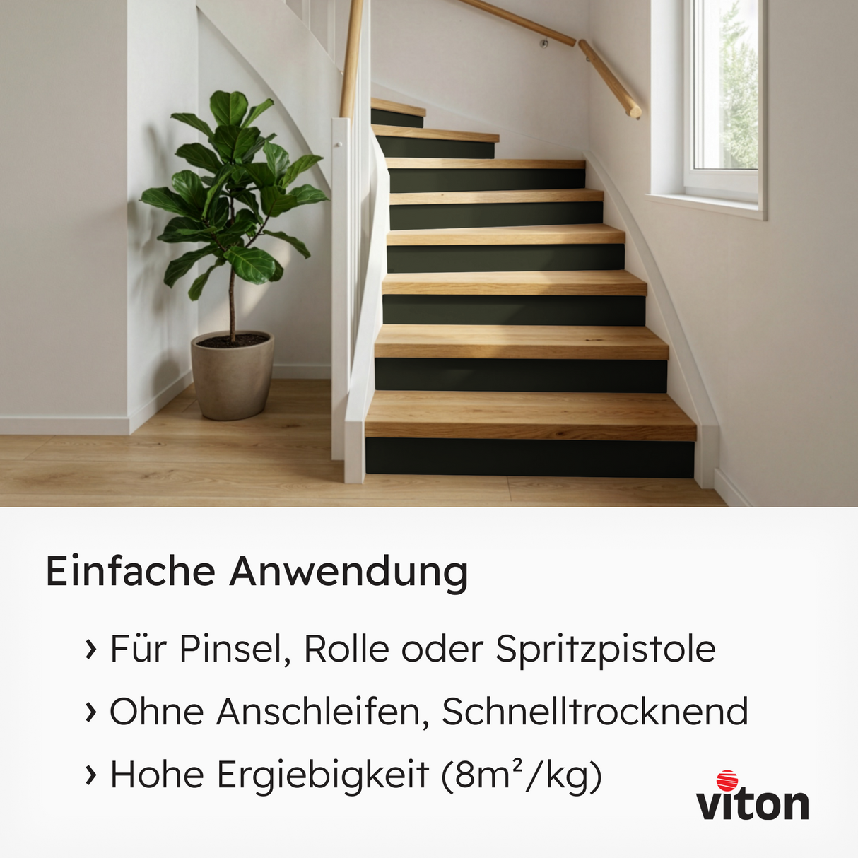 VITON Holzfarbe & Wetterschutzfarbe für Außen KE31 - 3in1 Grundierung & Deckfarbe