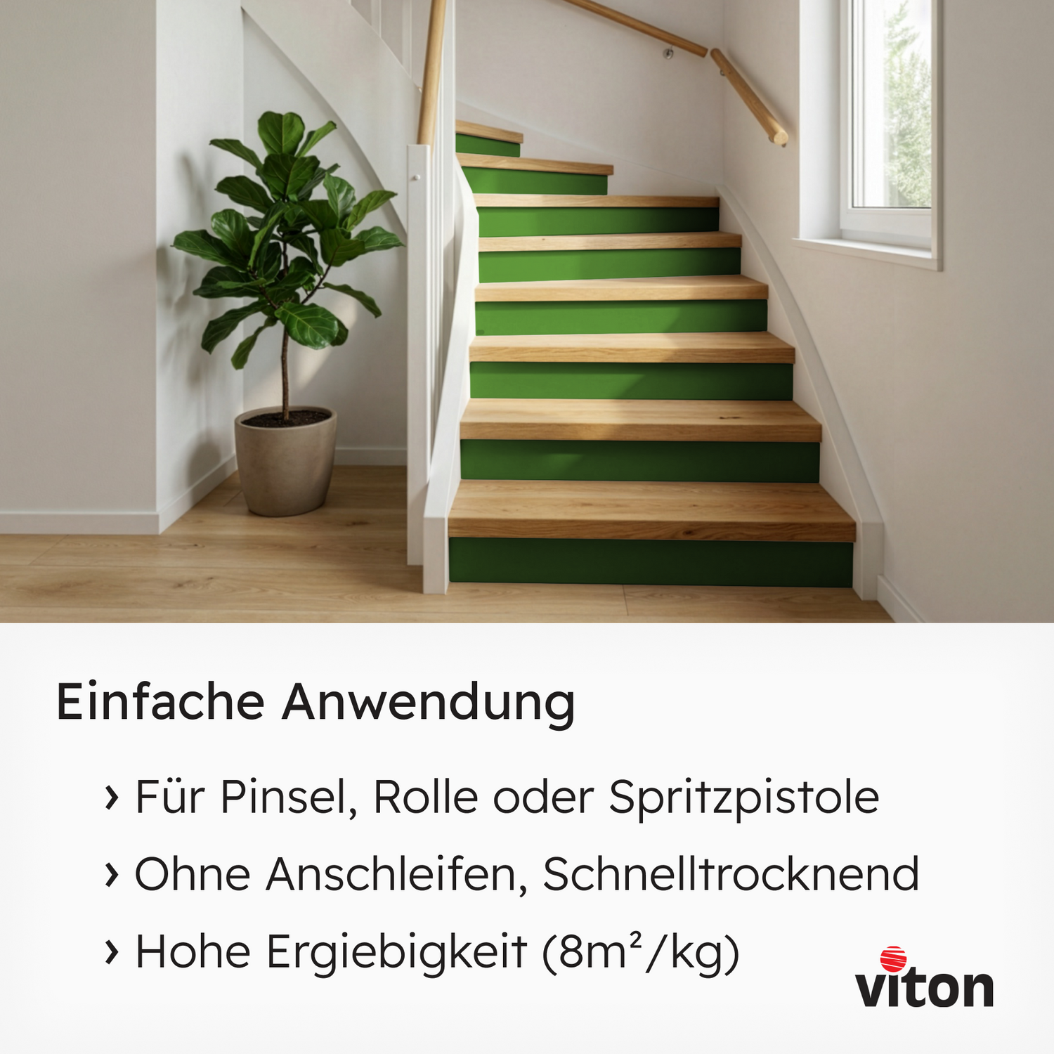 VITON Holzfarbe & Wetterschutzfarbe für Außen KE31 - 3in1 Grundierung & Deckfarbe