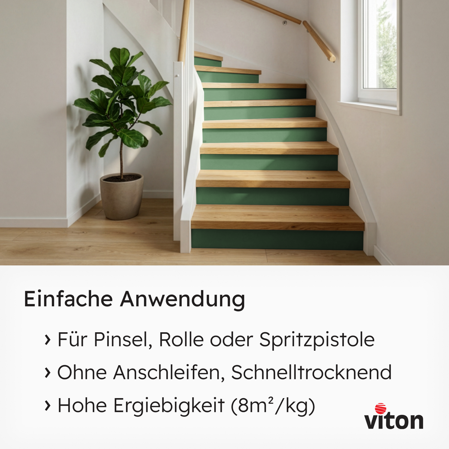 VITON Holzfarbe & Wetterschutzfarbe für Außen KE31 - 3in1 Grundierung & Deckfarbe