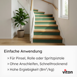 VITON Holzfarbe & Wetterschutzfarbe für Außen KE31 - 3in1 Grundierung & Deckfarbe