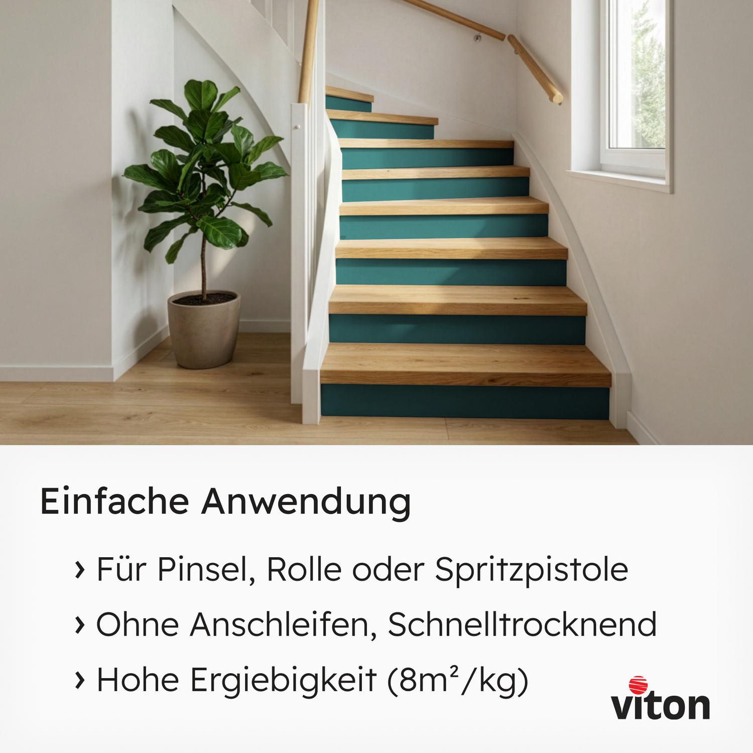 VITON Holzfarbe & Wetterschutzfarbe für Außen KE31 - 3in1 Grundierung & Deckfarbe