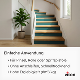 VITON Holzfarbe & Wetterschutzfarbe für Außen KE31 - 3in1 Grundierung & Deckfarbe