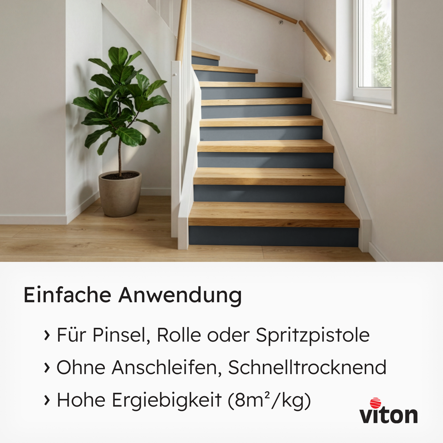 VITON Holzfarbe & Wetterschutzfarbe für Außen KE31 - 3in1 Grundierung & Deckfarbe