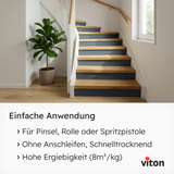 VITON Holzfarbe & Wetterschutzfarbe für Außen KE31 - 3in1 Grundierung & Deckfarbe