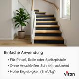 VITON Holzfarbe & Wetterschutzfarbe für Außen KE31 - 3in1 Grundierung & Deckfarbe