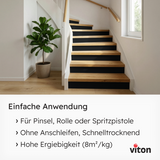 VITON Holzfarbe & Wetterschutzfarbe für Außen KE31 - 3in1 Grundierung & Deckfarbe