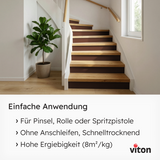 VITON Holzfarbe & Wetterschutzfarbe für Außen KE31 - 3in1 Grundierung & Deckfarbe