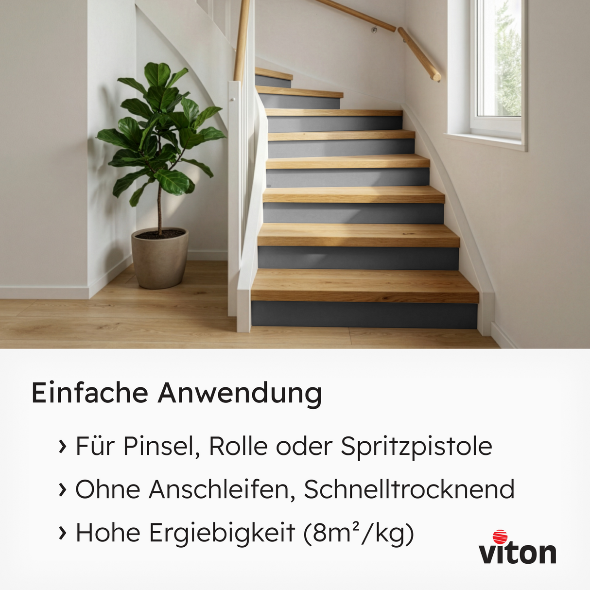 VITON Holzfarbe & Wetterschutzfarbe für Außen KE31 - 3in1 Grundierung & Deckfarbe