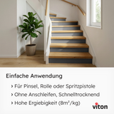VITON Holzfarbe & Wetterschutzfarbe für Außen KE31 - 3in1 Grundierung & Deckfarbe