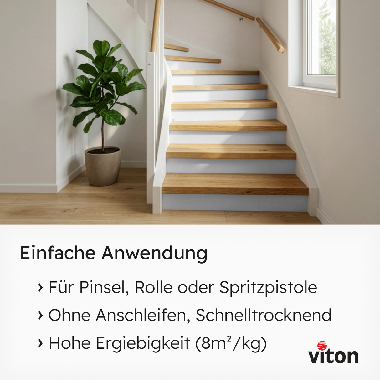 VITON Holzfarbe & Wetterschutzfarbe für Außen KE31 - 3in1 Grundierung & Deckfarbe