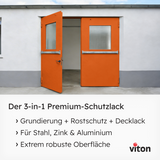 VITON Metallfarbe KE31: 3-in-1 inkl. Rostschutz & Grundierung