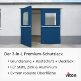 VITON Metallfarbe KE31: 3-in-1 inkl. Rostschutz & Grundierung