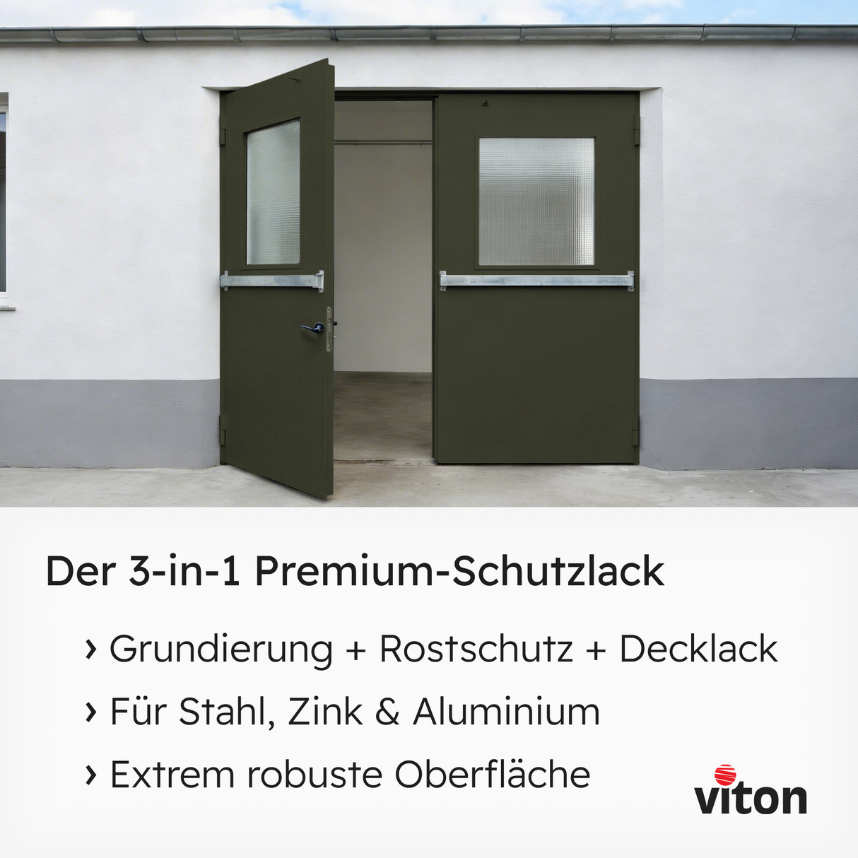 VITON Metallfarbe KE31: 3-in-1 inkl. Rostschutz & Grundierung