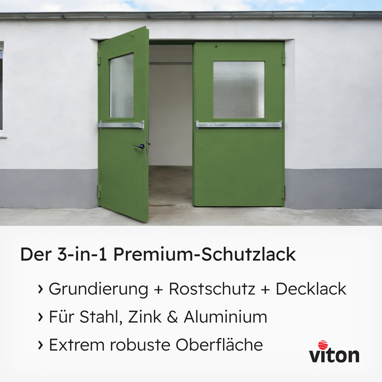 VITON Metallfarbe KE31: 3-in-1 inkl. Rostschutz & Grundierung