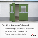 VITON Metallfarbe KE31: 3-in-1 inkl. Rostschutz & Grundierung
