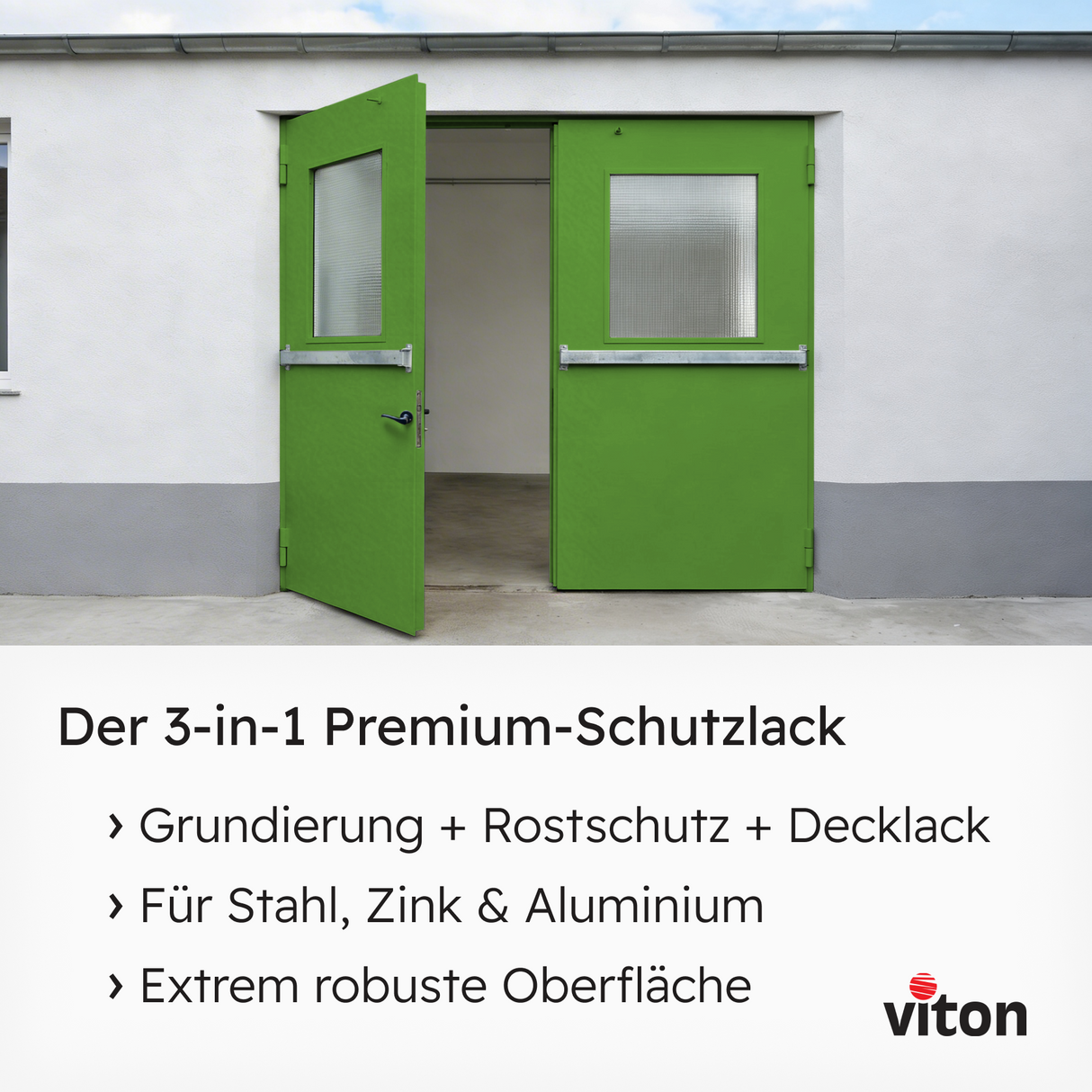 VITON Metallfarbe KE31: 3-in-1 inkl. Rostschutz & Grundierung