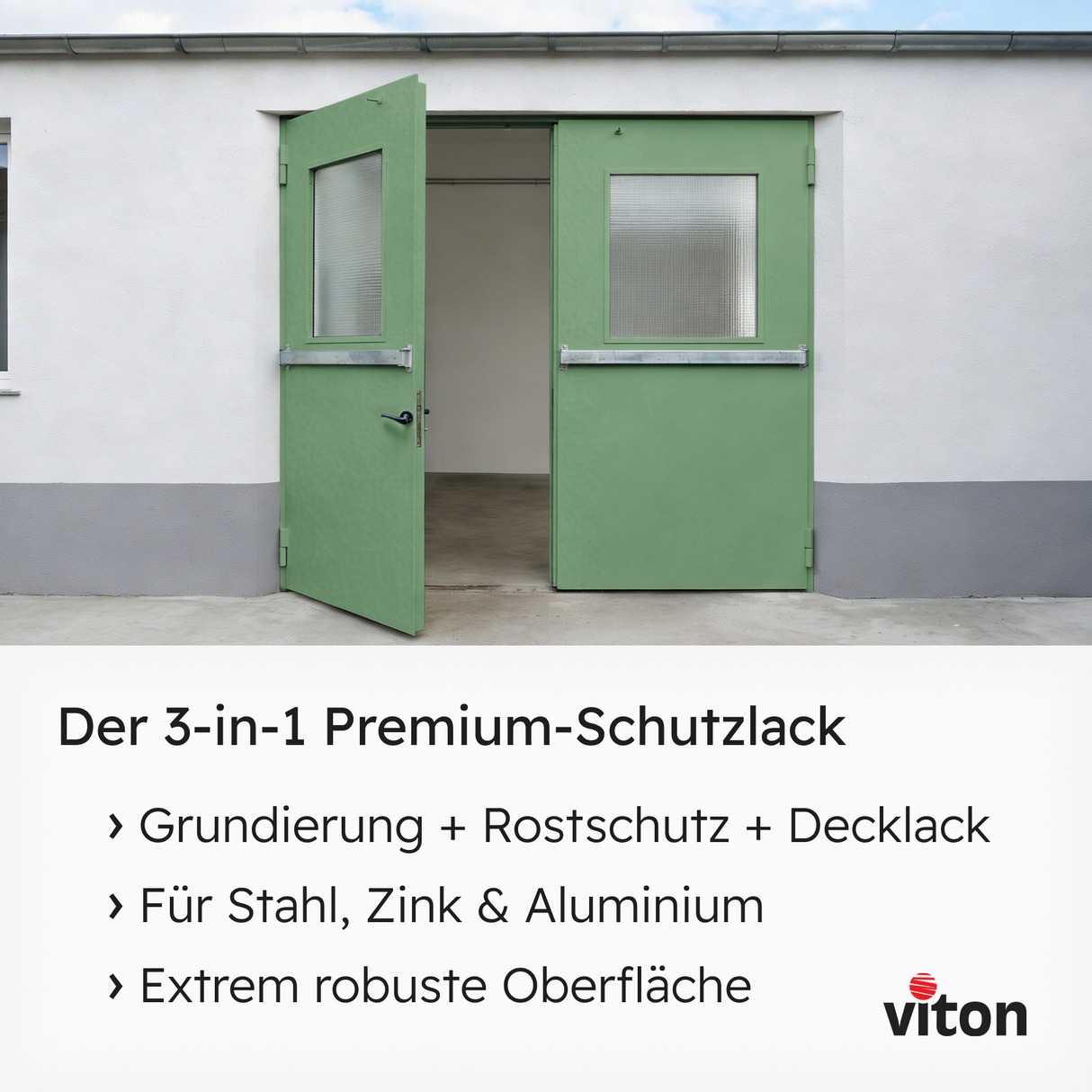 VITON Metallfarbe KE31: 3-in-1 inkl. Rostschutz & Grundierung