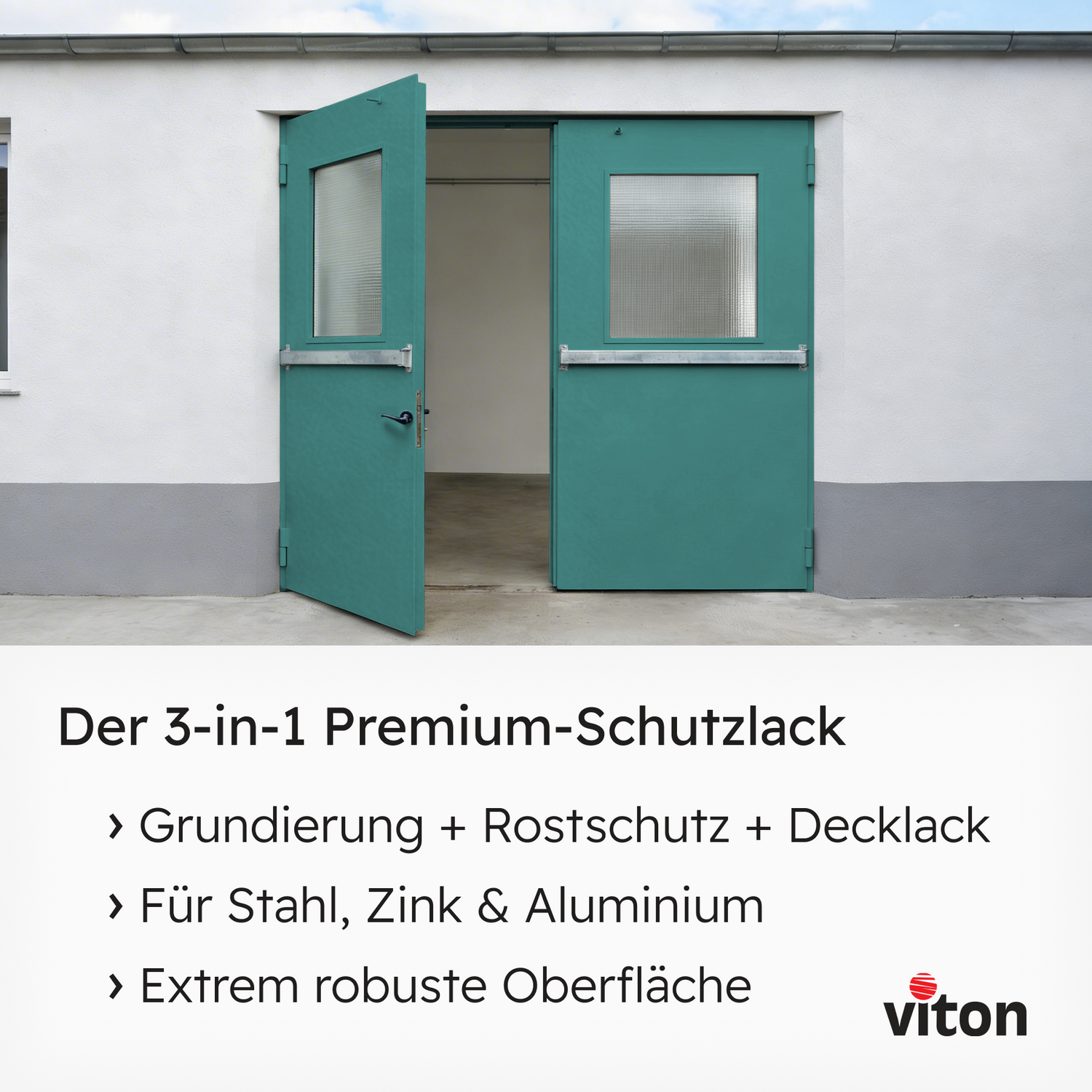 VITON Metallfarbe KE31: 3-in-1 inkl. Rostschutz & Grundierung