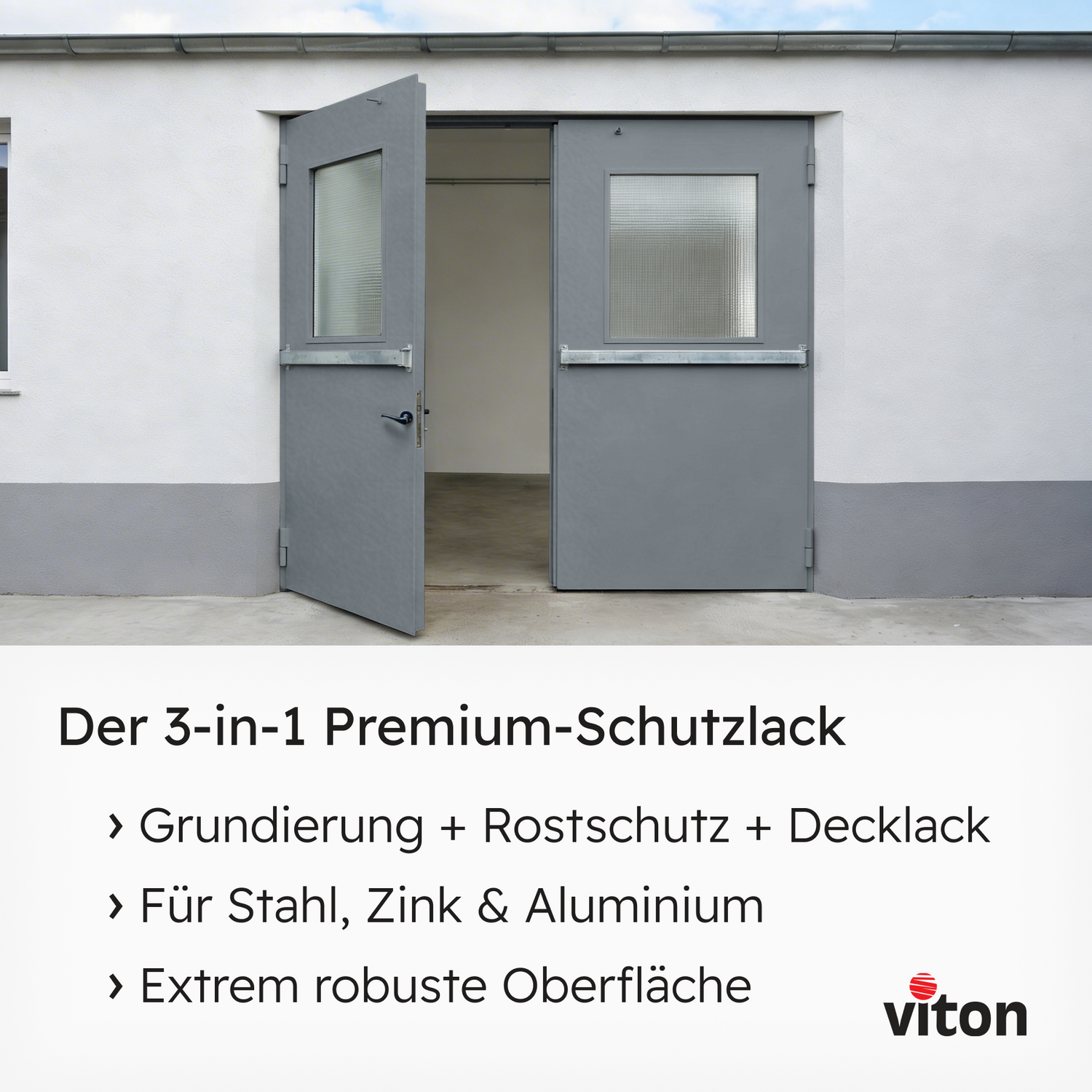 VITON Metallfarbe KE31: 3-in-1 inkl. Rostschutz & Grundierung