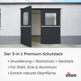 VITON Metallfarbe KE31: 3-in-1 inkl. Rostschutz & Grundierung