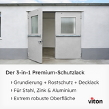 VITON Metallfarbe KE31: 3-in-1 inkl. Rostschutz & Grundierung